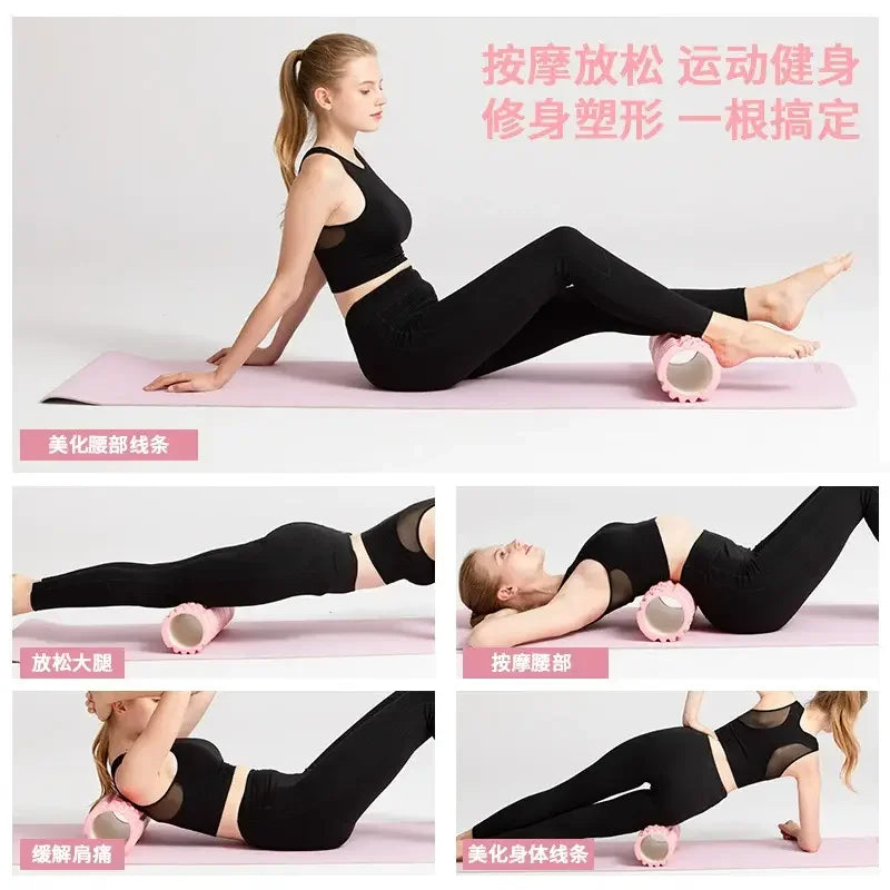 30cm Foam Column Muscle Relaxation Training Pilates Yoga Fitness Massage Foam Roller Grid Trigger Point Therapy Home