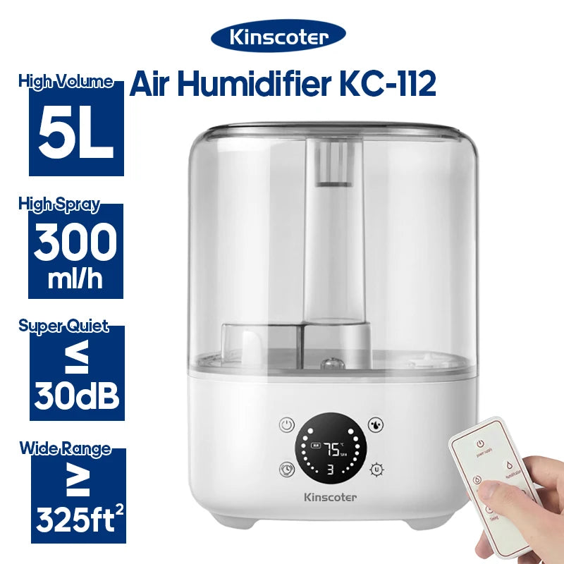 5l-air-humidifier-professional-large-capacity-home-air-humidifiers-ultrasonic-water-mist-diffuser-kinscoter-brand