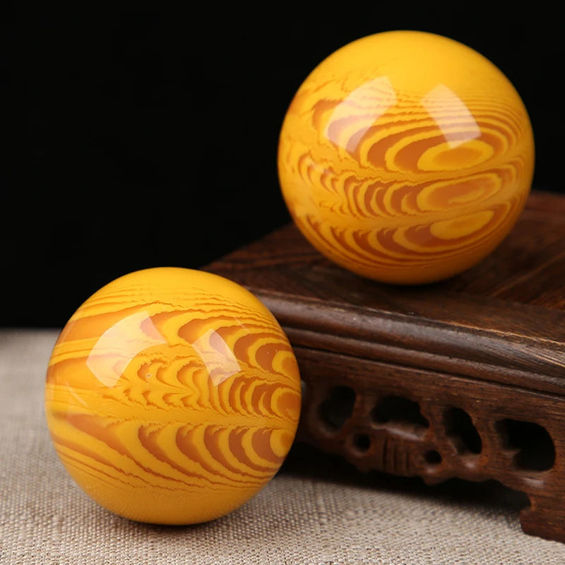2pc Massage Handball Health 5cm Fitness Health Ball natural resin Hand Meditation Exercise Stress Relief Balls Hand