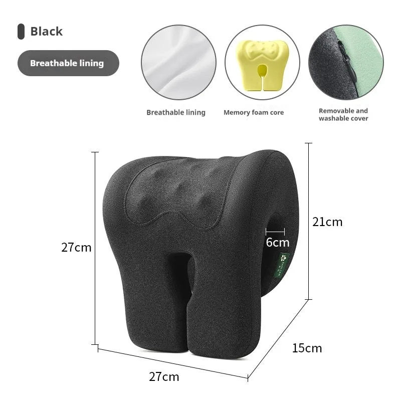 Office Chair Headrest Pillow Head Neck Shoulder Support Cushion Ergonomic Neck Pain Relief Memory Foam Travel Sleeping