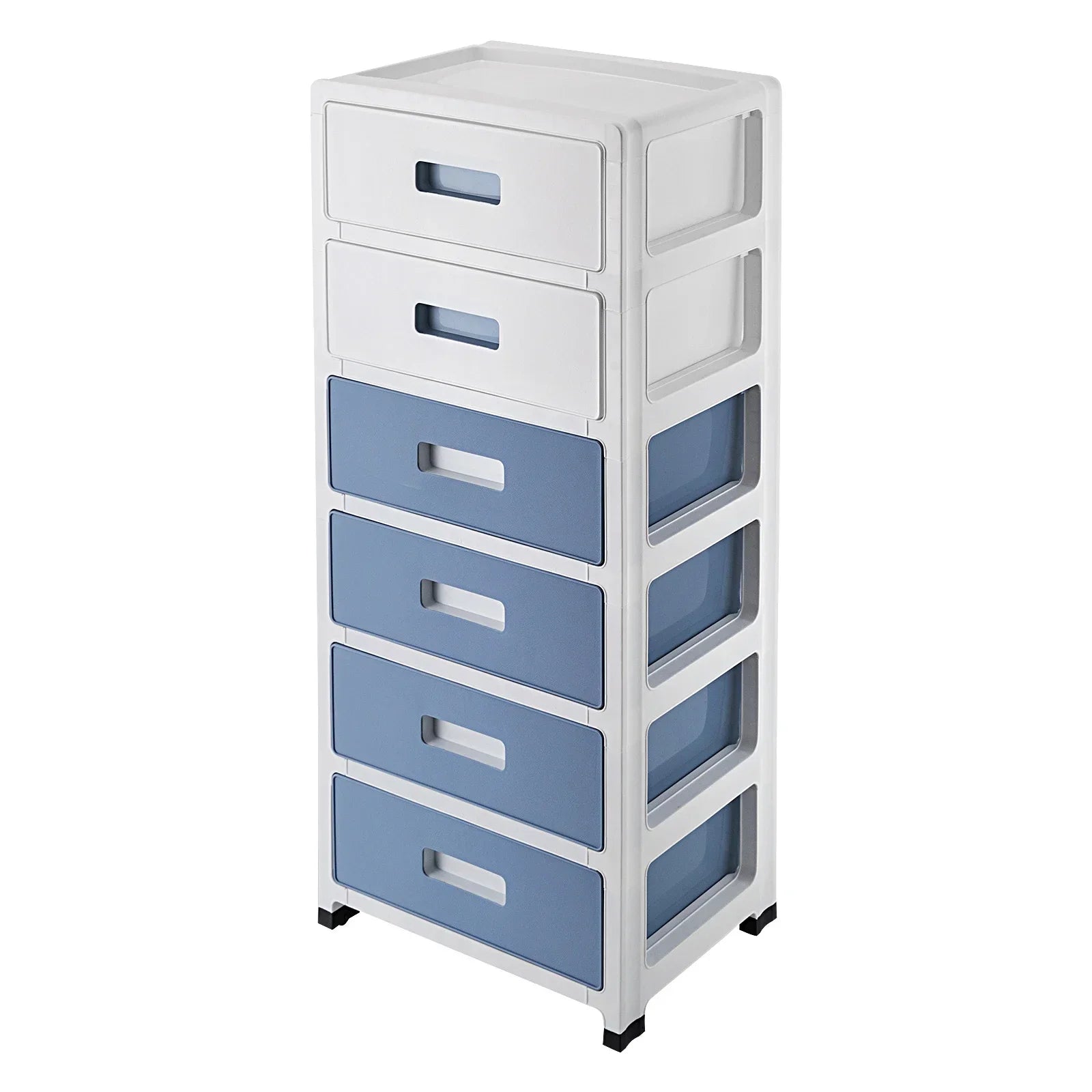 6-Drawer File Cabinet with Lockable Drawers Office Organizer with Silent Wheels Multi-Layer Storage Home & Office