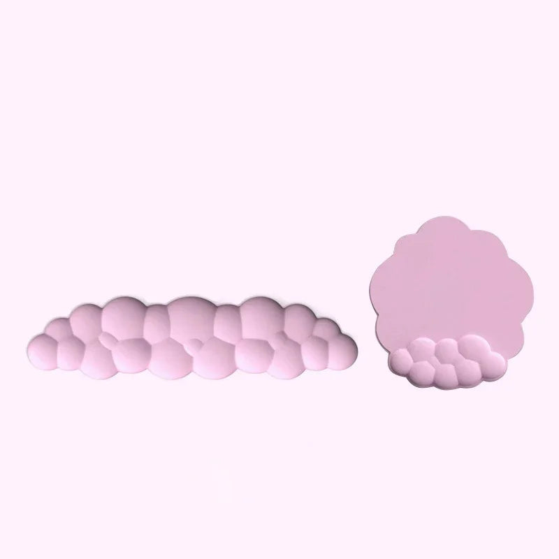 Cloud Wrist Rest Keyboard Memory Foam Mouse Mat Anti-slip Keyboard Handle Support MousePad Set Ergonomic Cloud Wrist