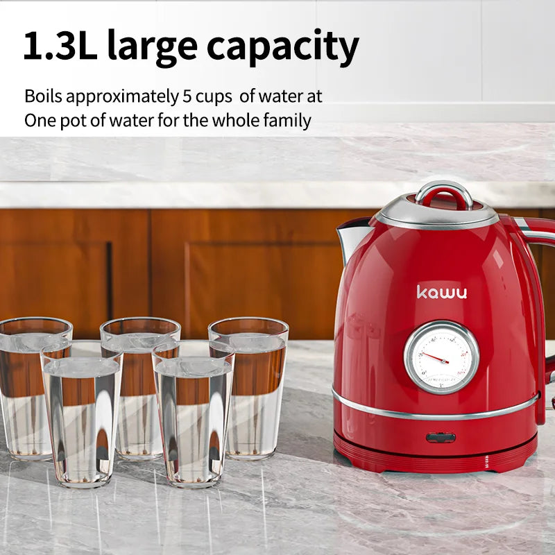 European-style retro electric kettle 1.3L large capacity constant temperature and heat preservation a great home item