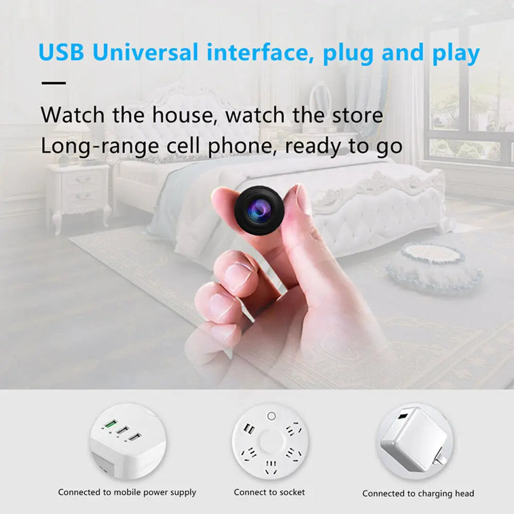 4K HD Mini IP Camera 128GB 1080P Wireless WLAN WiFi Camera Surveillance Camera Spycam Webcams