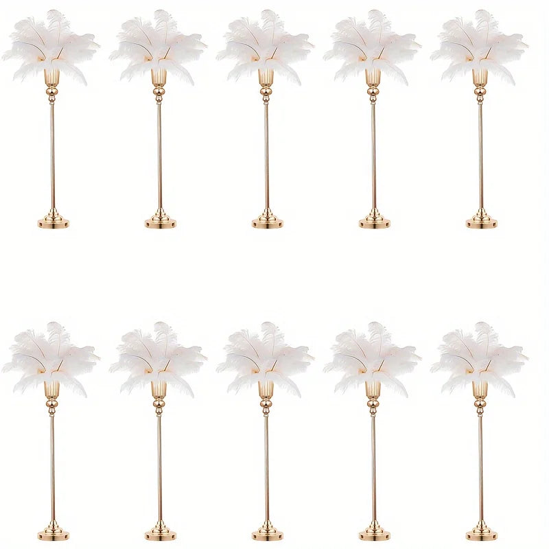 Wedding Centerpiece Vase Floor Vase - 32.5 Inch Multi-Purpose Metal Vase for Party Events Christmas and Halloween