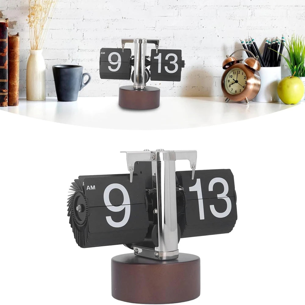 Automatically Flipping Clock with Time Page Turning.Full of Sense of Technology.For Home Decoration.Battery Included