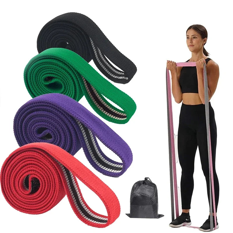 Long Resistance Bands Elastic Bands for Pull Up Assist Stretching Training Booty Band Workout Home Yoga Gym Fitness