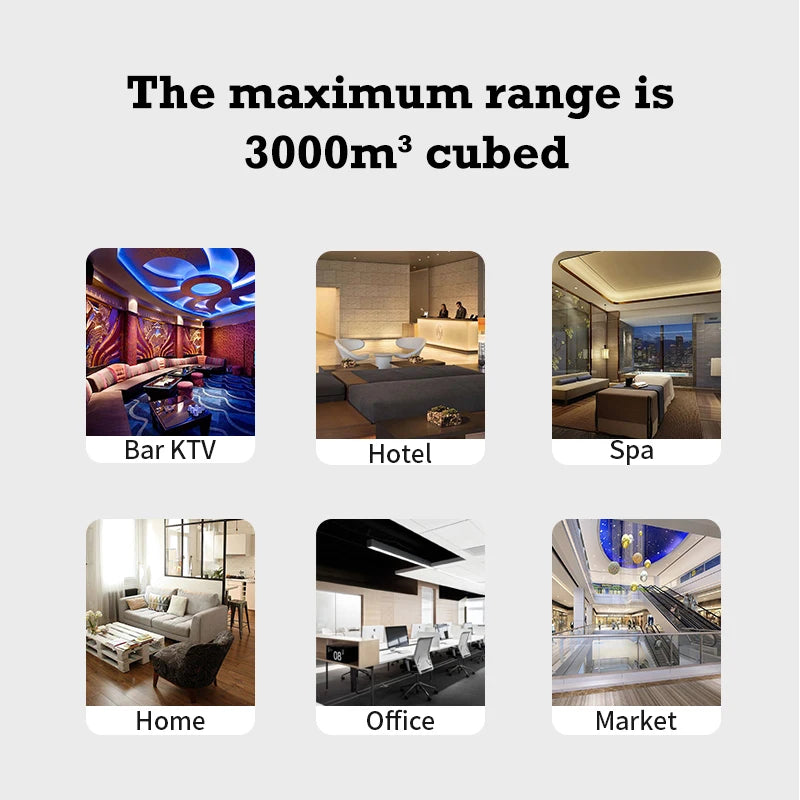 30000 Feet Namste Aroma Diffuser Perfume Home Fragrance 800ML Capacity Essential Oil Air Purifier Metal Body 14W Power