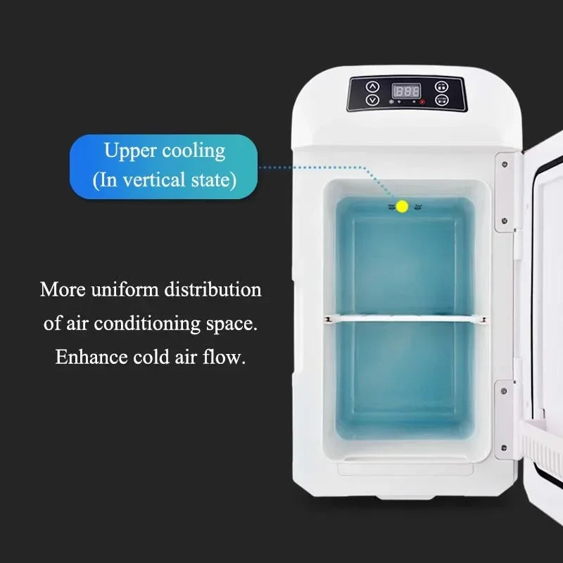 8L Car Home Dual-use Refrigerator Small Refrigerated Refrigerator Cold And Hot Dual Energy Refrigerator Fridge Mute Low