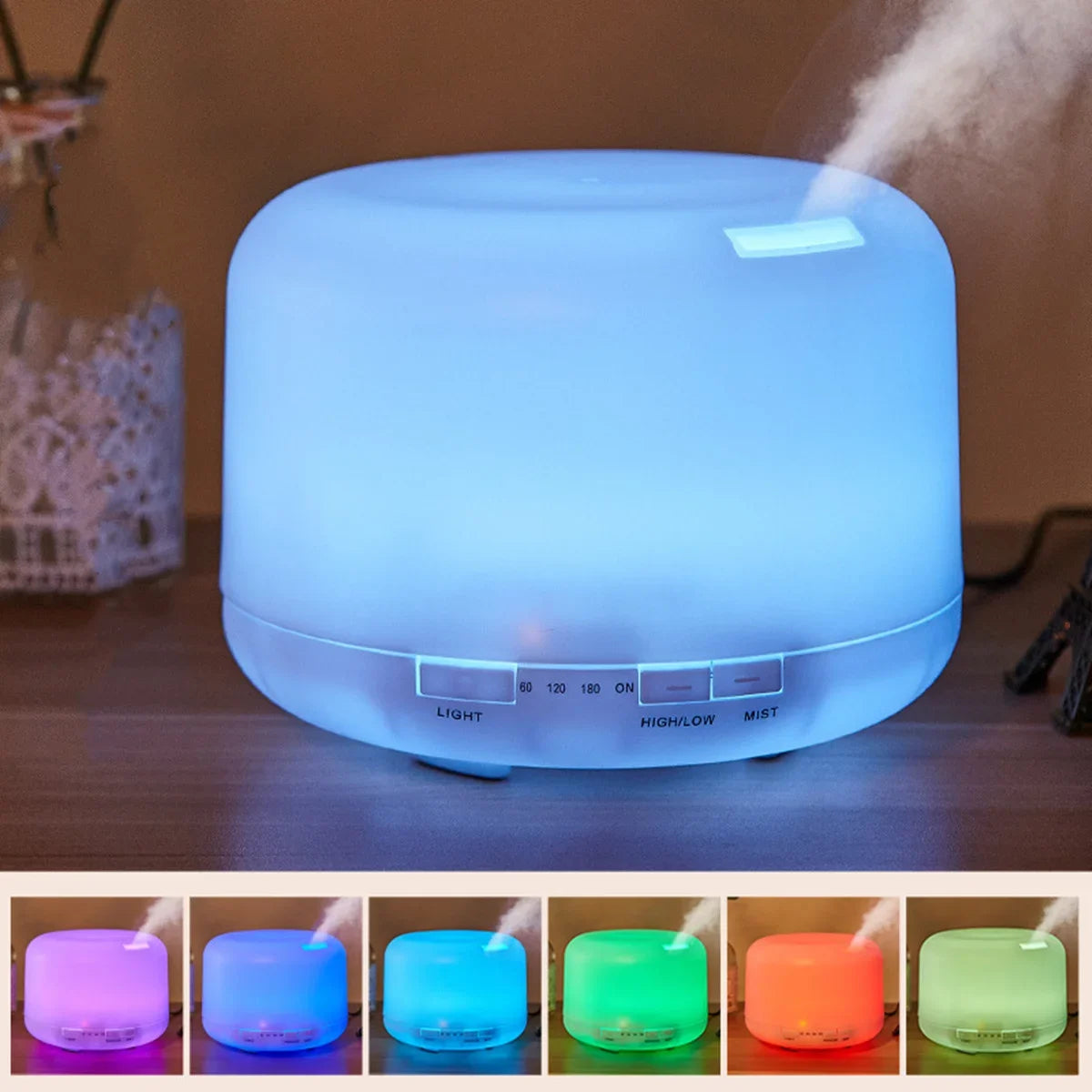 500ml-ultrasonic-automatic-aroma-diffuser-mist-humidifier-for-home-use-with-7-led-colorful-light-usb-charging-timer-function