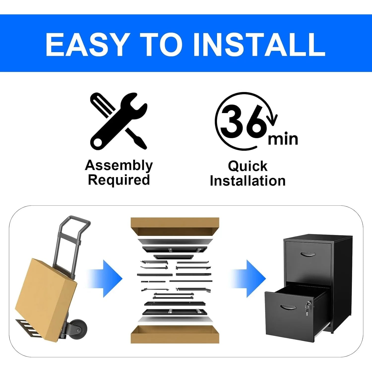 2 Drawer File Cabinet with Lock Metal File Cabinets for Home Office Two Drawer Locking Filing Cabinet Small File