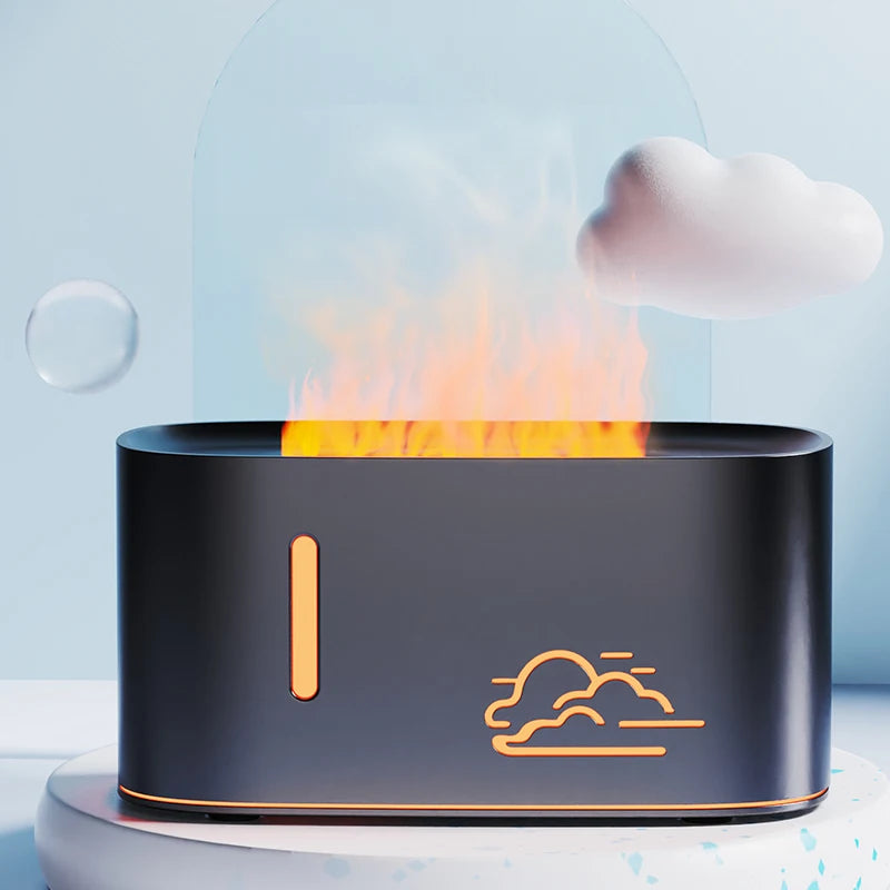 Colorful Flames Air Humidifier Essential Oils Humidifiers Flame Aroma Humidifier Fragrance Diffuser Home Aromatherapy