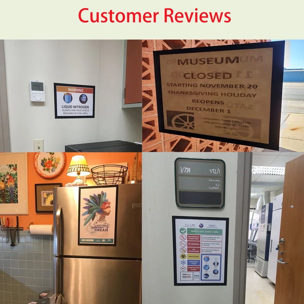 5Pack Magnet Picture Frame Children Art Picture Holder Wall Photo Organizer Display for Home Office