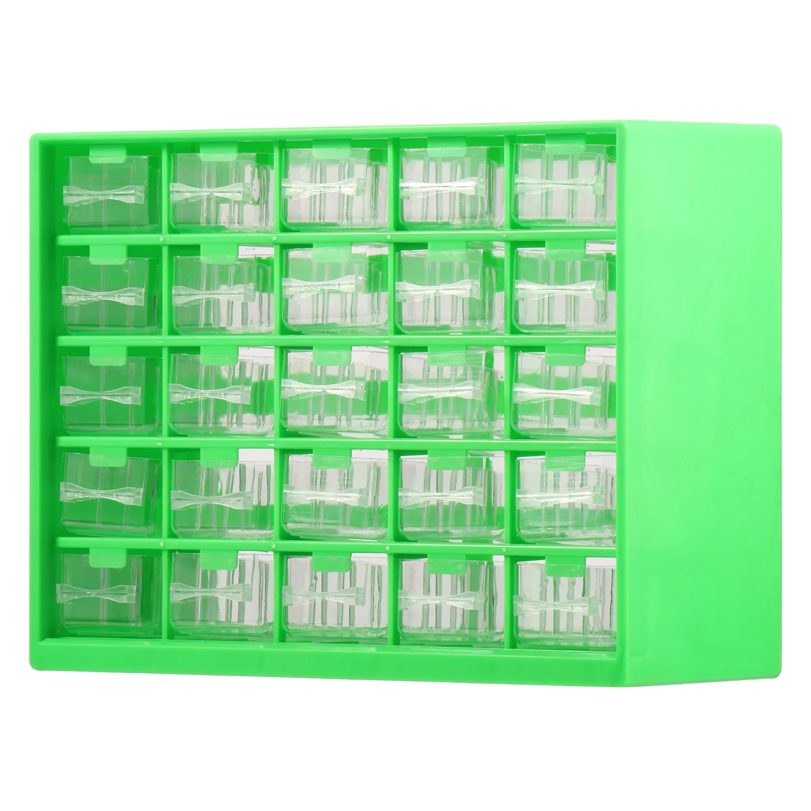 25 Drawer Plastic Drawer Storage Cabinet Storage Hardware and Craft Cabinet with 50 Removable Dividers for Bead Lego