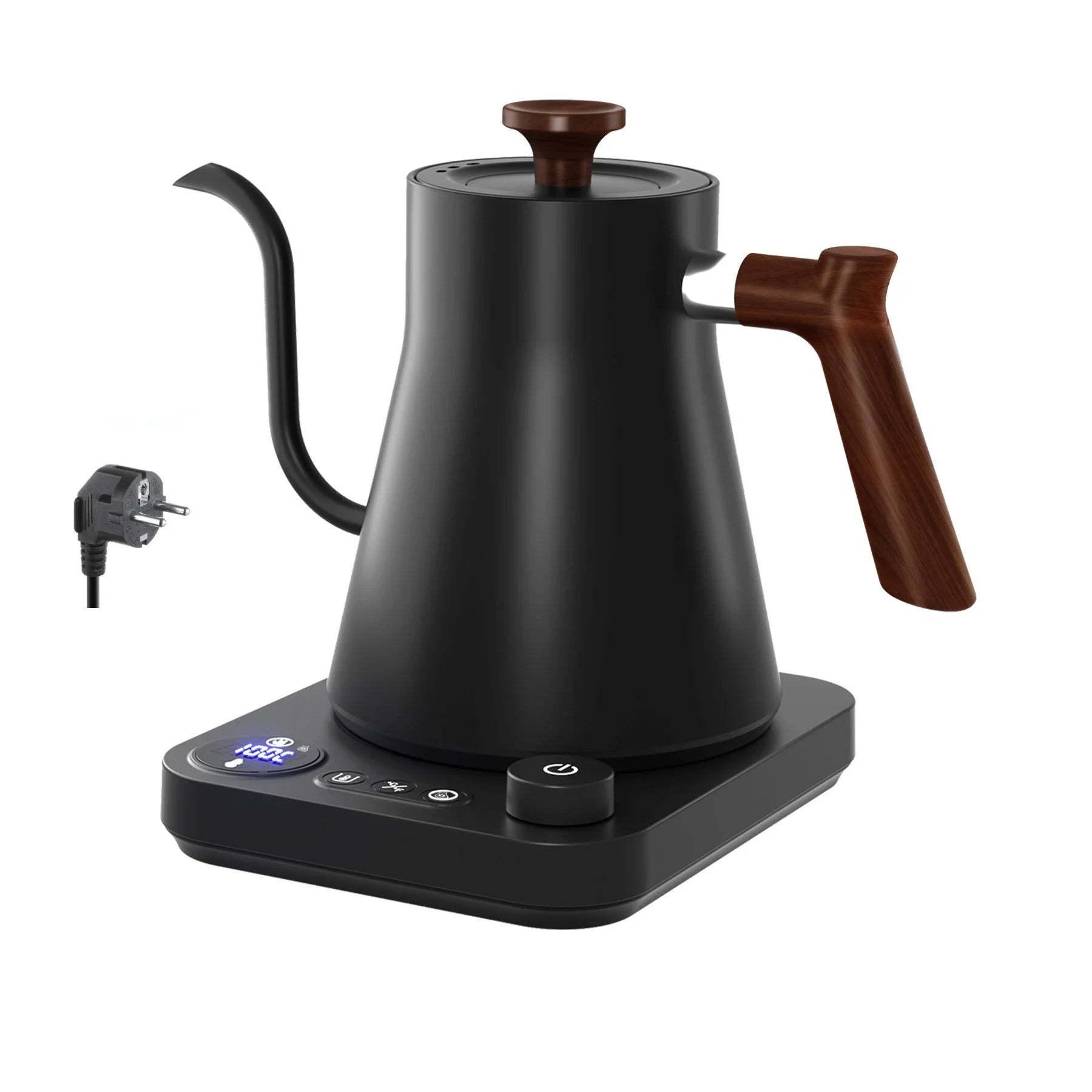 Electric Gooseneck Kettle 900ML Hand Brew Coffee Pot Smart Teapot Temperature Control Pot Rapid Heating Kettle