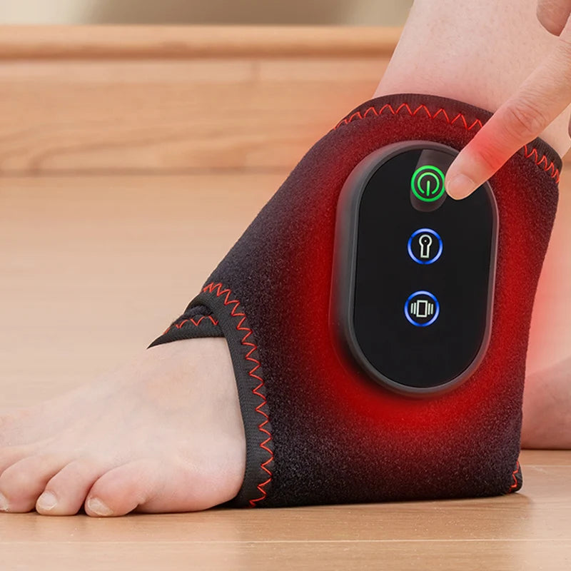 Rechargeable ankle massager easy to operate convenient to use intelligent timing vibration temperature sensing giving