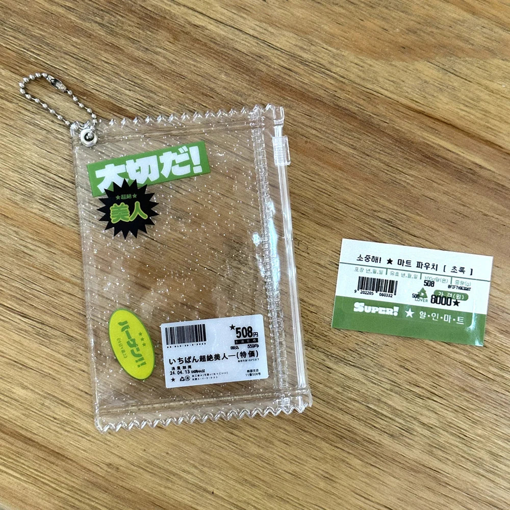 INS Transparent Candy Bag Badge Holder Korean Photocard Holder Display Bag Pendant Idol Photo Card Protective Cover