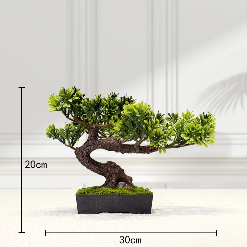 Simulation fake tree bonsai home living room Chinese sand table hotel porch landscaping decoration green plant