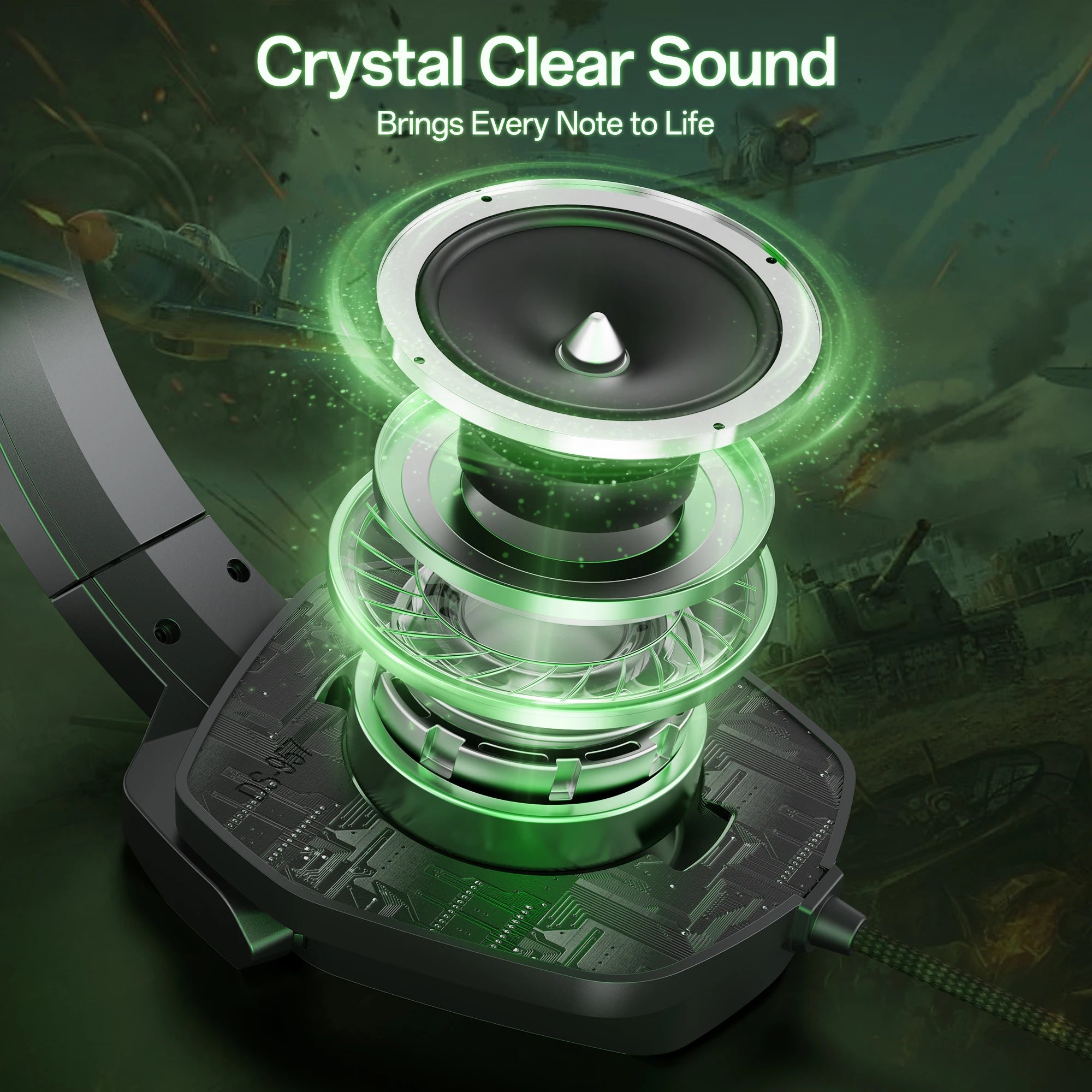 NUBWO N16 Gaming Headset - Noise Canceling Mic Stereo Sound and Comfortable Design Gaming Headphones for PS5 PS4 Xbox