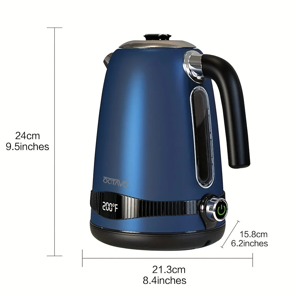 1pc 1.8QT Electric Kettle US Plug Temperature Control With 7 Heat Settings & LED Display (1100W) Kitchen and home