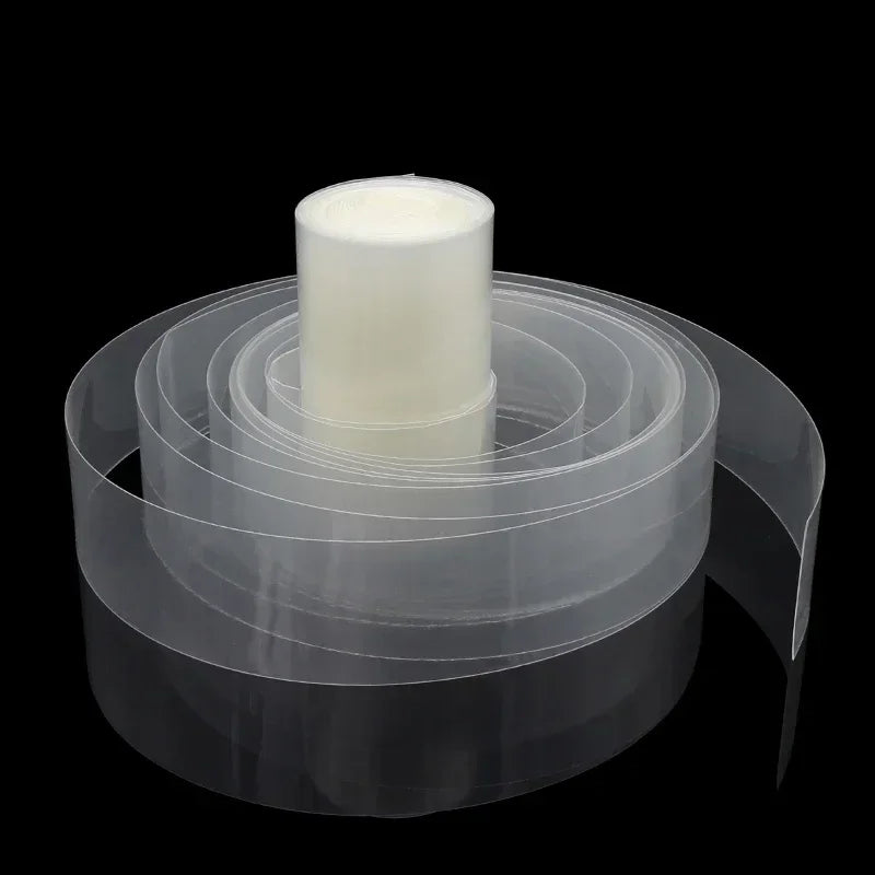 7~ 155mm Transparent PVC Heat Shrink Tube 18650 Lipo Battery Pack 1~20M Insulated Film Wrap Lithium Case Protection