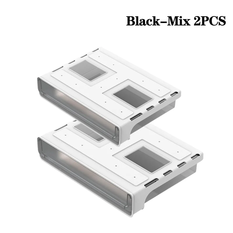 1-3PCS Hidden Desktop Organiser Desktop Sticky Drawer Slide Out Under Desk Drawer Transparent Under Desk Drawer Storage