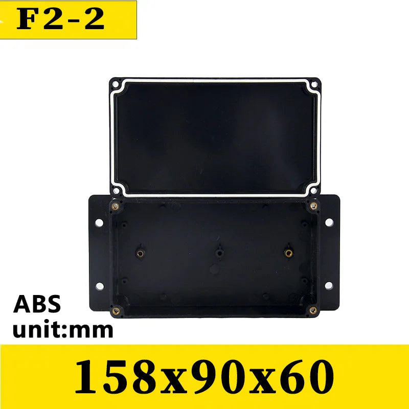 ABS Waterproof Box Electronic Safe Case Plastic Boxes Black Wire Junction Box Plastic Organizer IP67 Waterproof