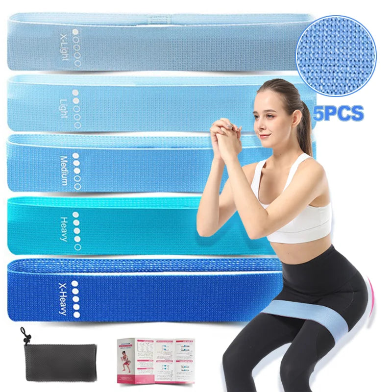 New Fabric Fitness Resistance Bands Booty Bands Elastic Bands Yoga Gym Training Workout Exercise Fitness Equipment