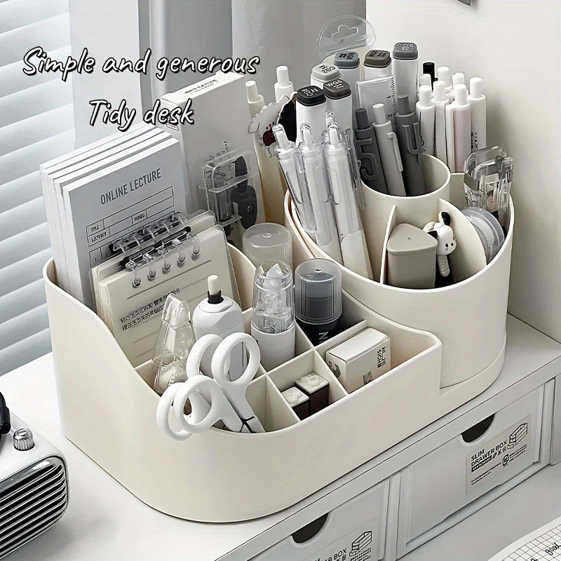 1pc-multi-functional-2-in-1-desk-organizer-with-360-degree-rotating-pen-holder-large-capacity-plastic-storage-caddy-for-office