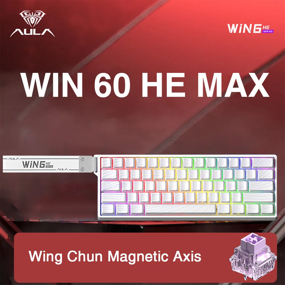 AULA WIN60 WIN68 HE Esports Magnetic Switch Keyboard Rapid Trigger 8K Return RGB Hotswap 60% 68% Custom Game Keyboard