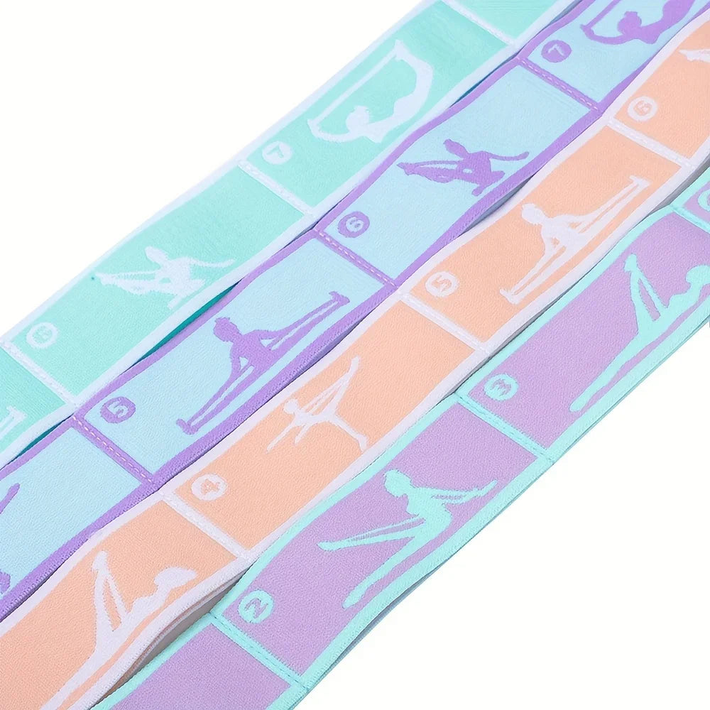 Yoga Stretch Strap Sports Exercise Resistance Bands For Dance Gymnastics Workout Pilates Stretch Belt For Physical