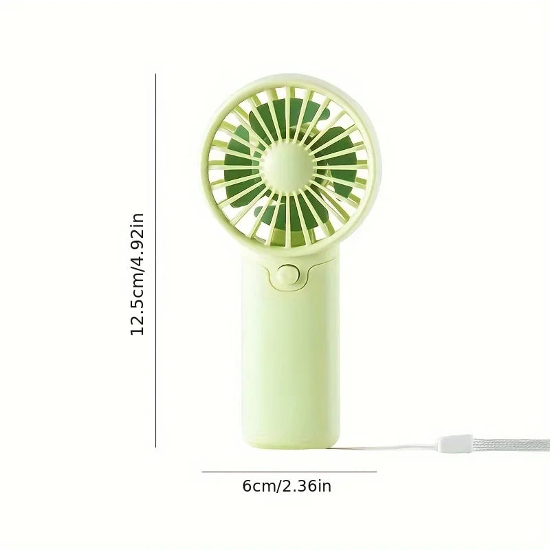 Protable Mini Fan Convenient Creative Small Fan Handheld Pocket Hand-held Fan Lightweight Adjustable Cute Small Fa
