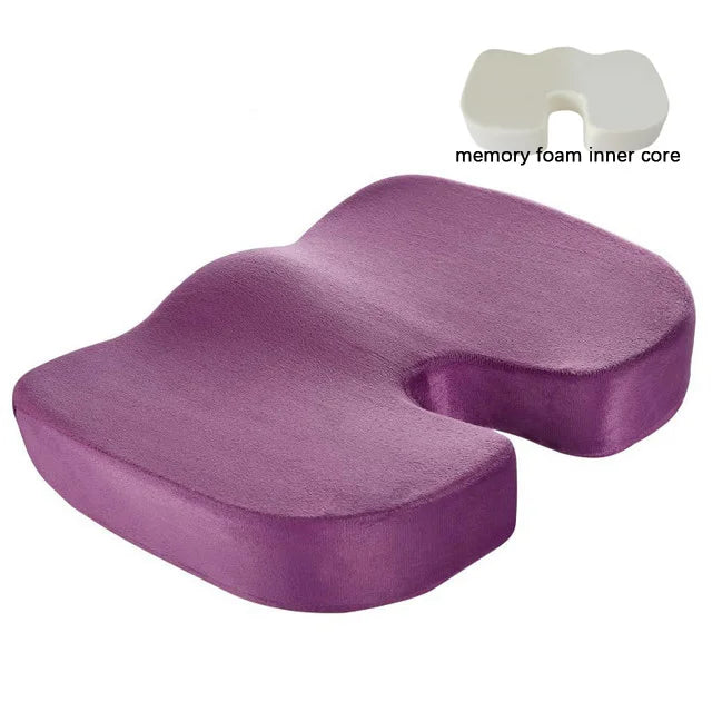 Office Chair Cushion Seat Pad Memory Foam Car Seat Cushion Orthopedic Hemorrhoid Pillow Gel Seat Cushions for Chairs