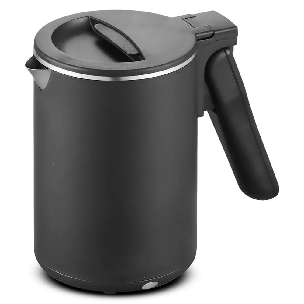 Dual Voltage Electric Kettle 0.65Qt Cool Touch Travel Kettle Auto Shut Off Stainless Steel Compact Design Efficient