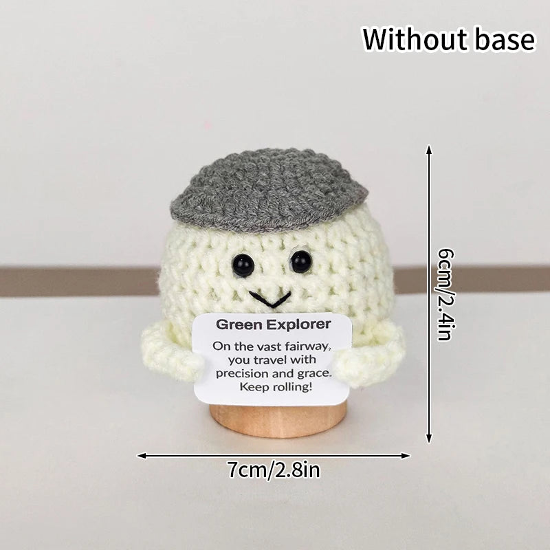 Crochet Ornament Finished Positive Figures Crochet Animals Chicken Desk Accessories Home Office Decor Christmas New