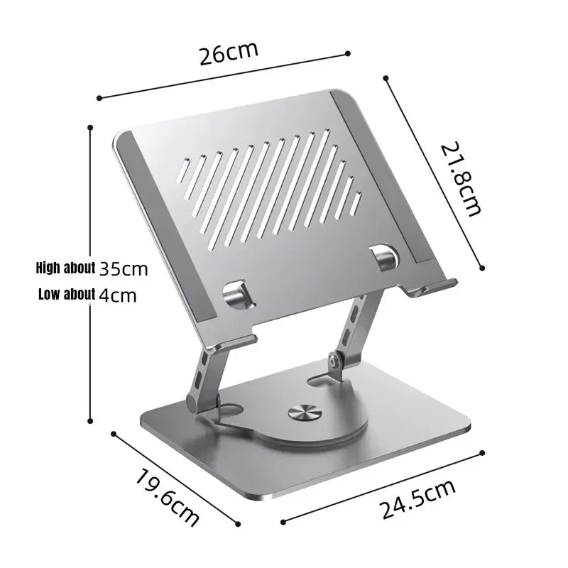 Aluminum 360° Rotation Portable Desktop Foldable Laptop Tablet Holder Bracket For iPad Macbook RedmiBook Galaxy Tab