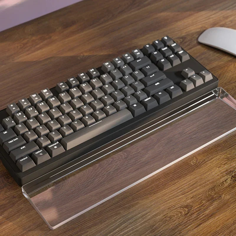 Acrylic Keyboard Hand Rest Custom Frosted Transparent Ergonomics Relax Wrist Rest for60/68/75/87/98/104key Mechanical