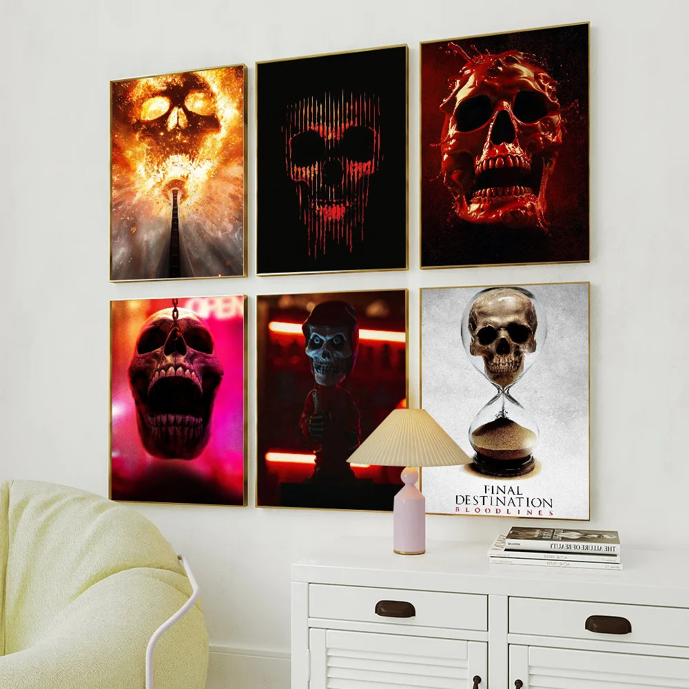 Movie Final Destination Bloodlines Poster Self Adhesive Painting Living Room Office Decoration Bedroom Home Wall