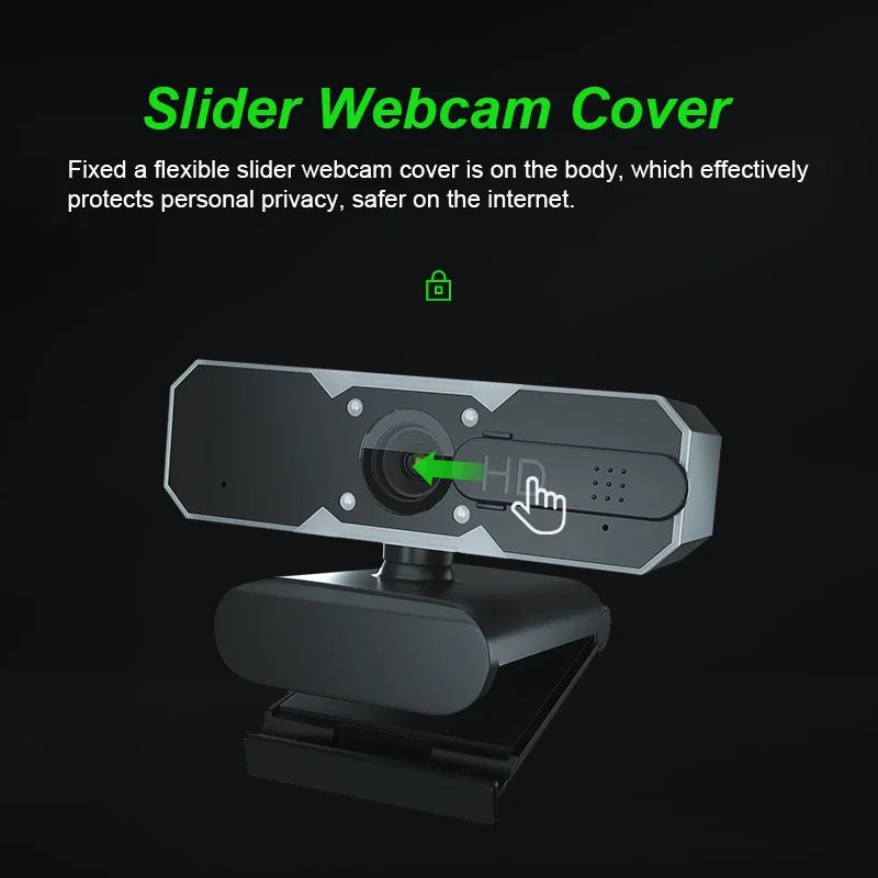 1080p 60fps RGB Led Light Game Webcam USB Camera For Gaming PC Computer Laptop Video Web Cam With Microphone 7 Color