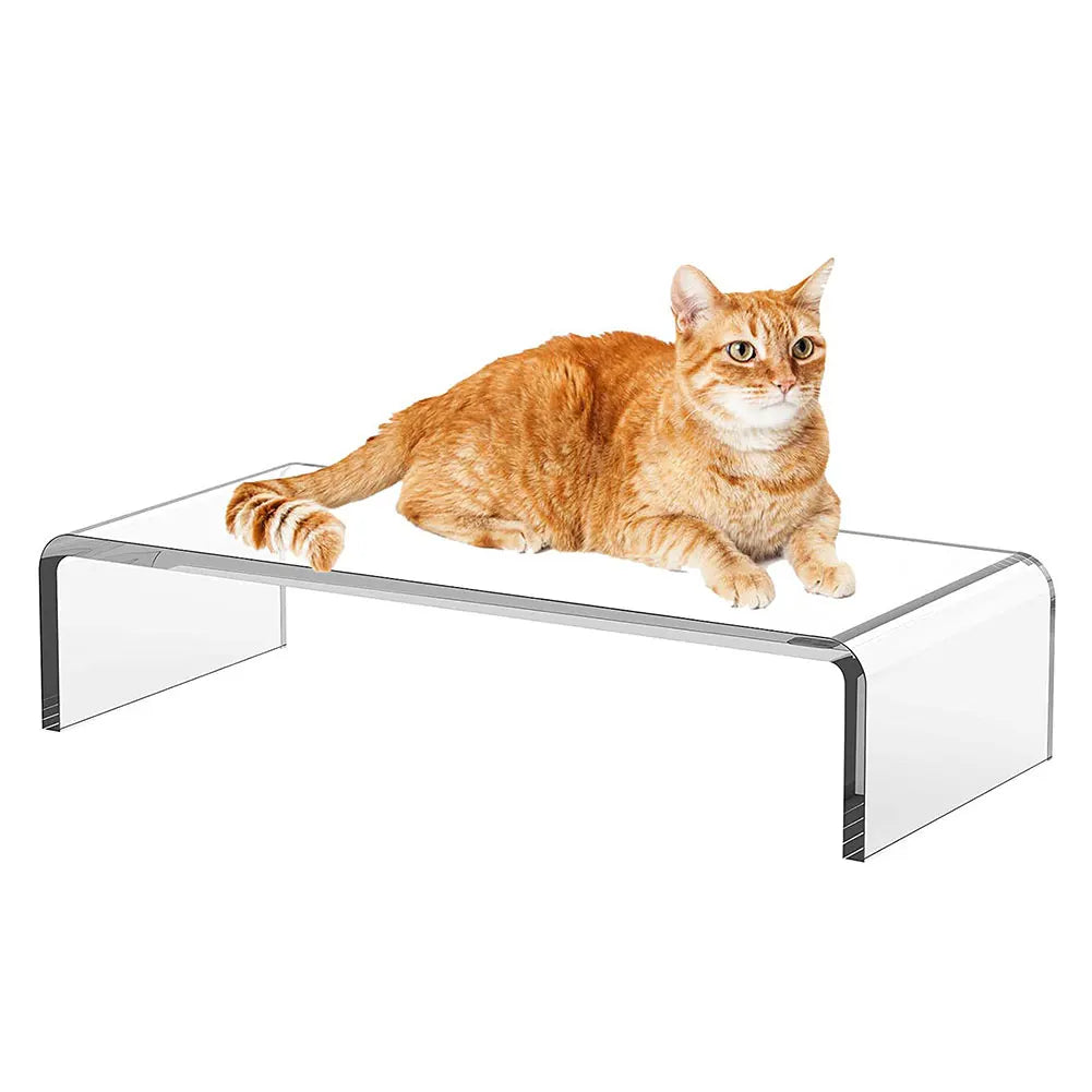 Acrylic Monitor Stand Laptop Stand Riser Desk Computer Stand for Home Office Printer TV Screen Keyboard Storage