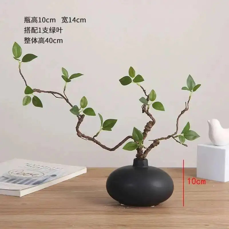 Simulation fake tree bonsai home living room Chinese sand table hotel porch landscaping decoration green plant