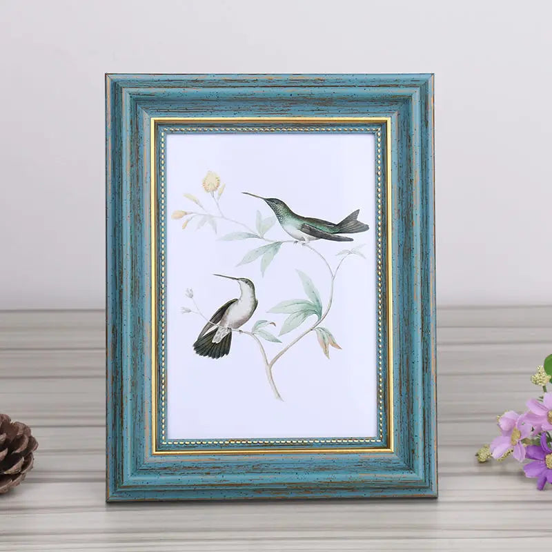 Court Retro Style Photo Frame Home Decoration Picture Frame Three-Dimensional Photo Frame New Office Desktop Ornament