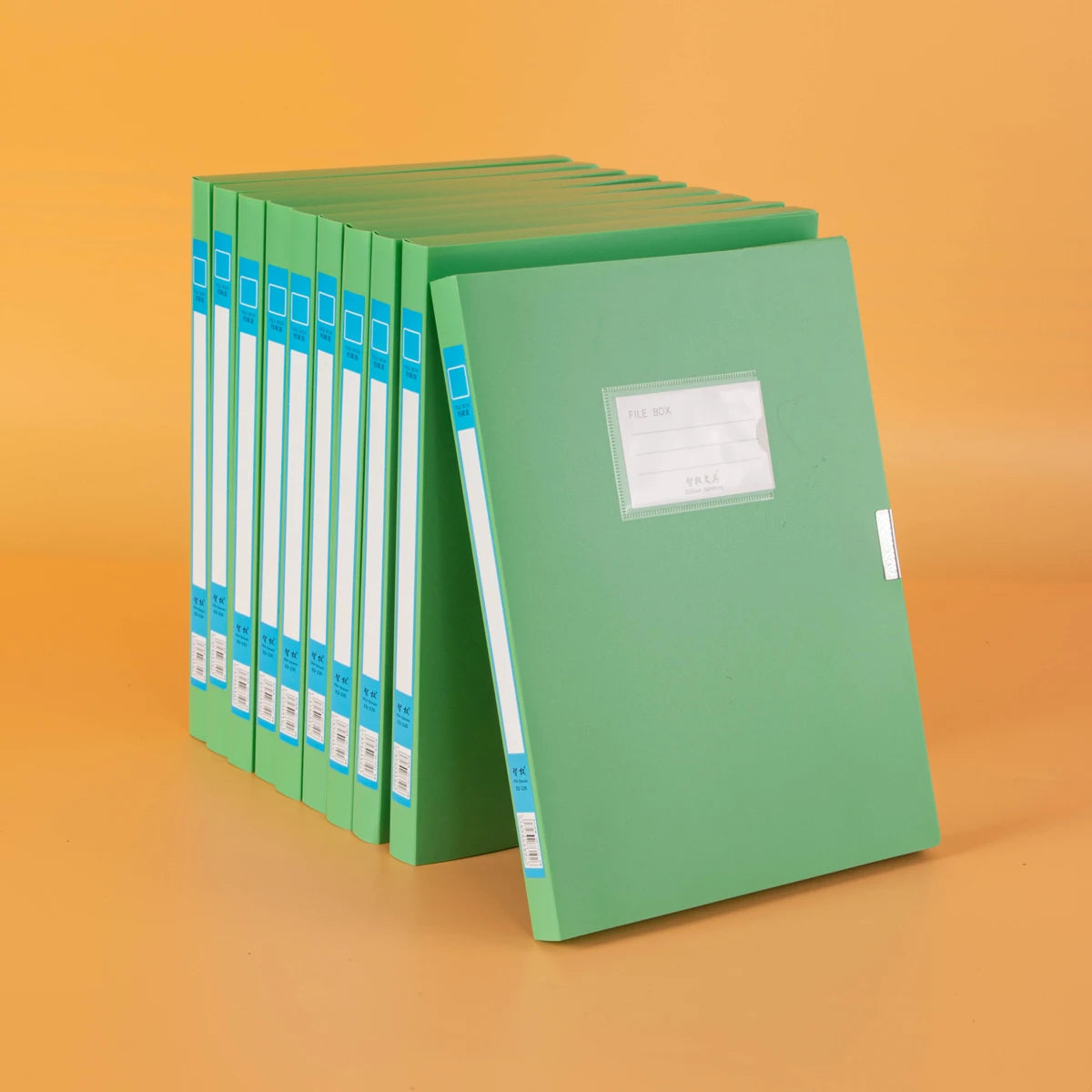 10 thickened A4 File box Office supplies 2/3.5/5.5/7.5CM plastic file box File bag File book folder file box - 10- 2cm