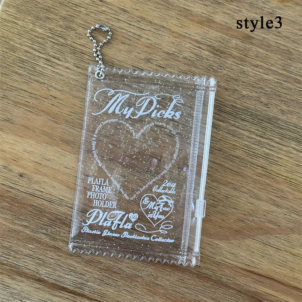 INS Transparent Candy Bag Badge Holder Korean Photocard Holder Display Bag Pendant Idol Photo Card Protective Cover