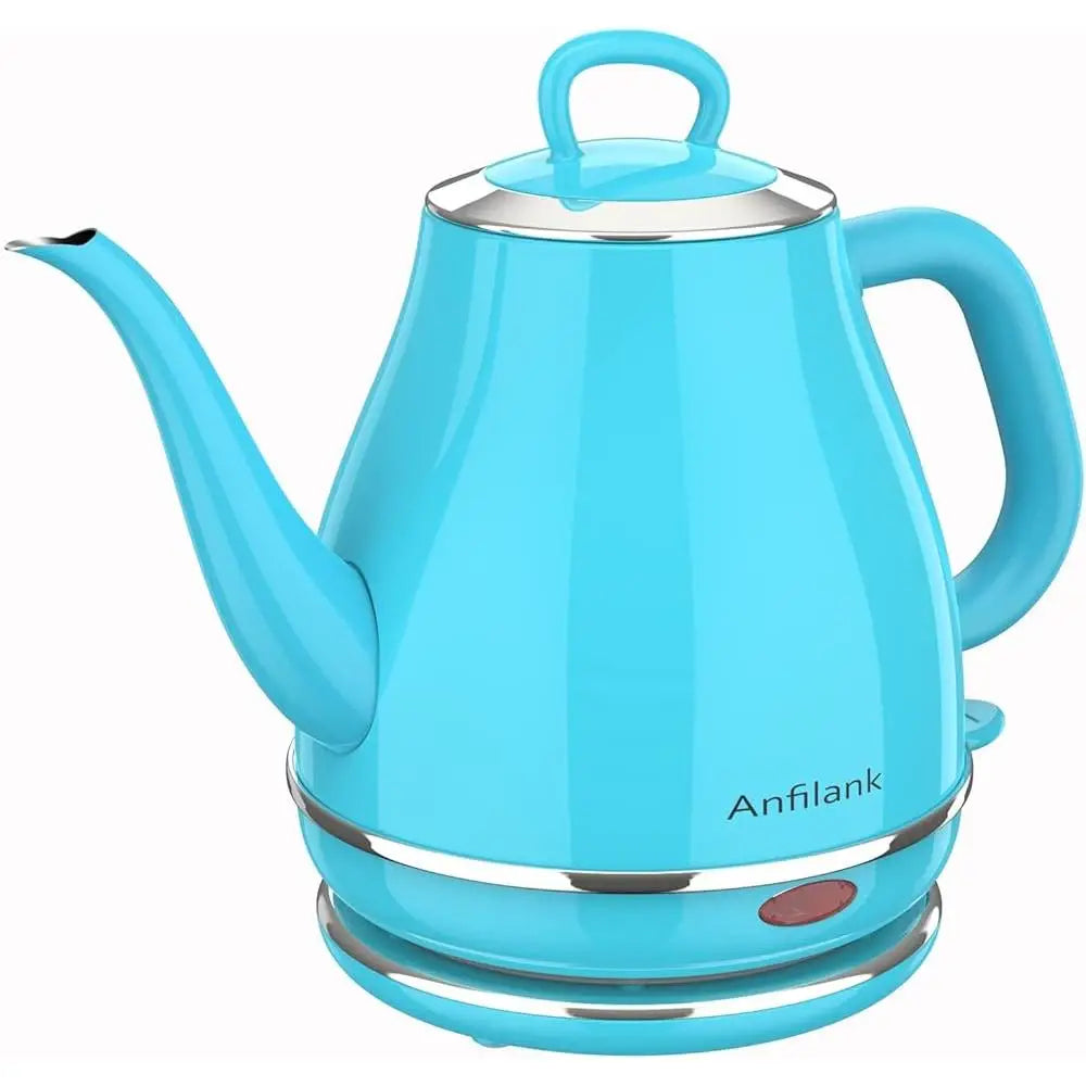 Electric Gooseneck Kettle 1500W Fast Boil 1L Stainless Steel BPA Free Pour Over Coffee Tea Kettle Automatic Shut