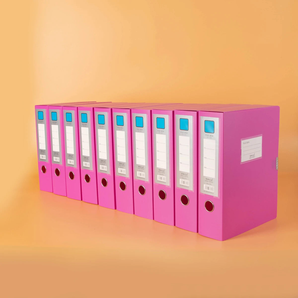 10 thickened A4 File box Office supplies 2/3.5/5.5/7.5CM plastic file box File bag File book folder file box - 10-7.5cm