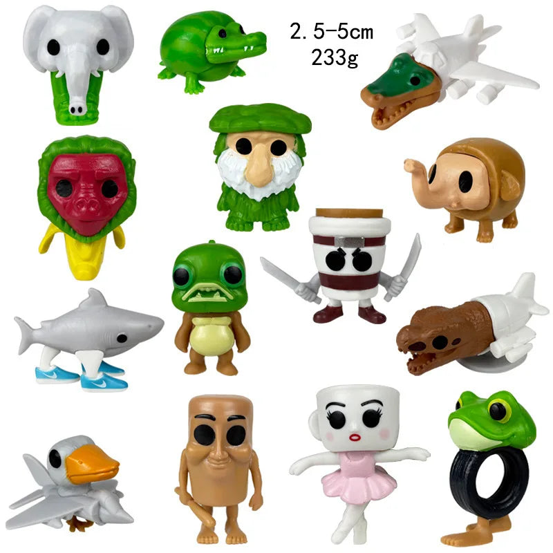 Italian Brainrot AI Animals Tung Tung Tung Sahur Figure Tralalelo Tralala Figurine Doll Toy Desk Decoration Model