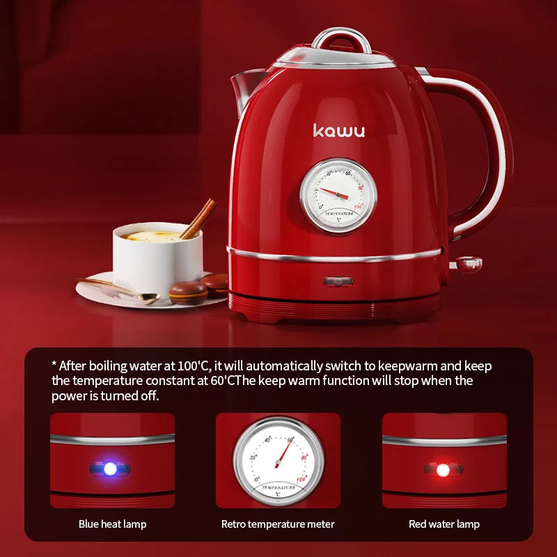 European-style retro electric kettle 1.3L large capacity constant temperature and heat preservation a great home item