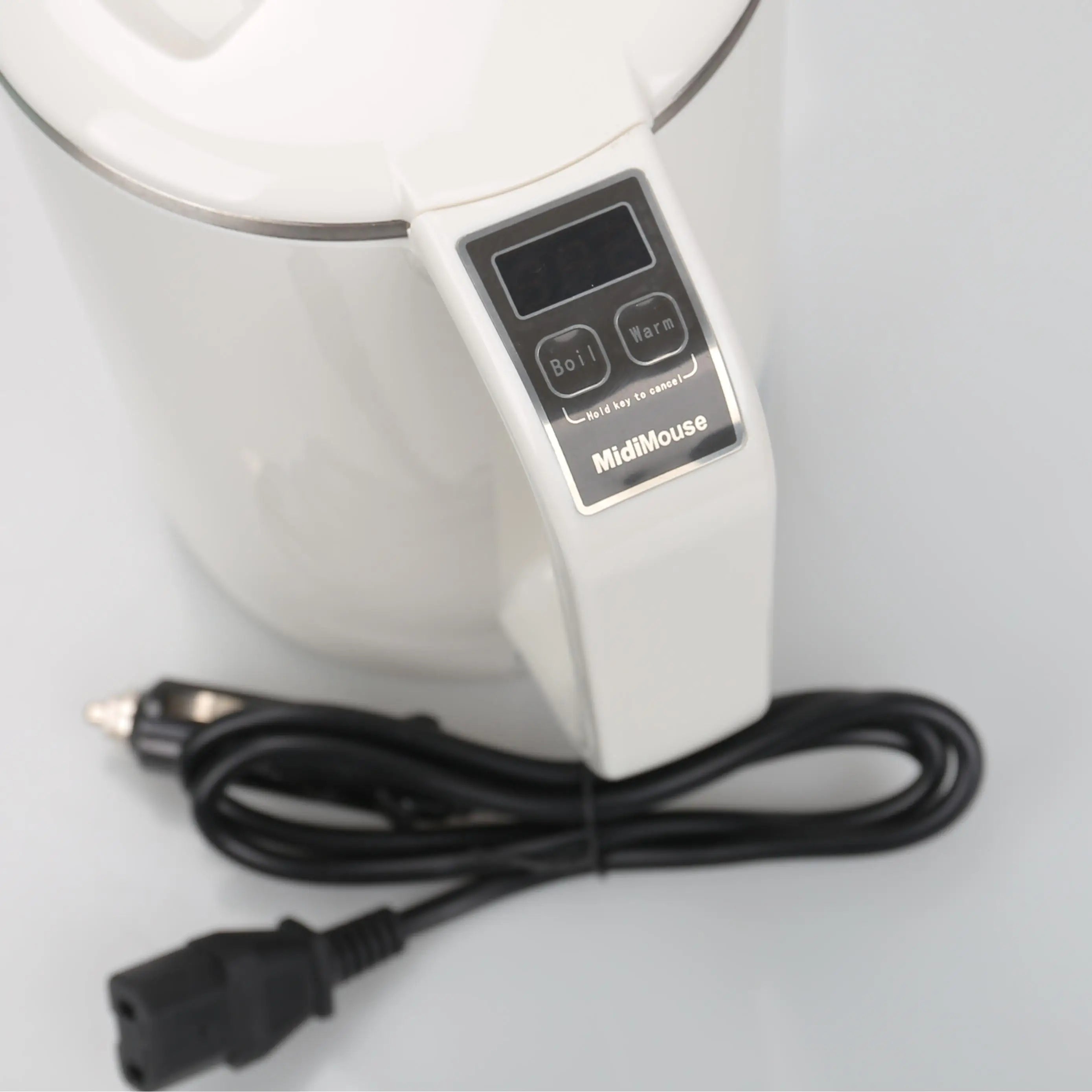 1.2L electric kettle used in car and truck and home 12v to 220v version or 24v to 220V version or 12v to 24v version