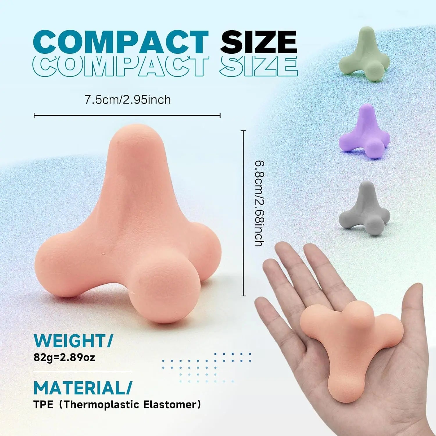 Ball-Neak Massager Exercise Ball Portable Muscle Massager for Neck Shoulder Back & Foot Relief Yoga & Fitness Use.